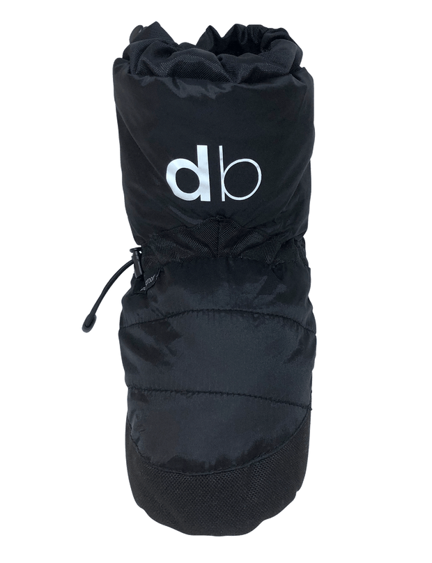 dboot dance wear warm up boot black liquorice