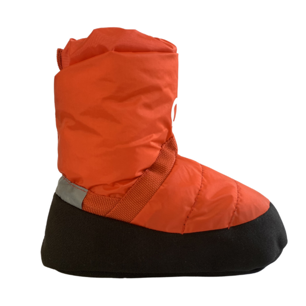 orange warm up boots